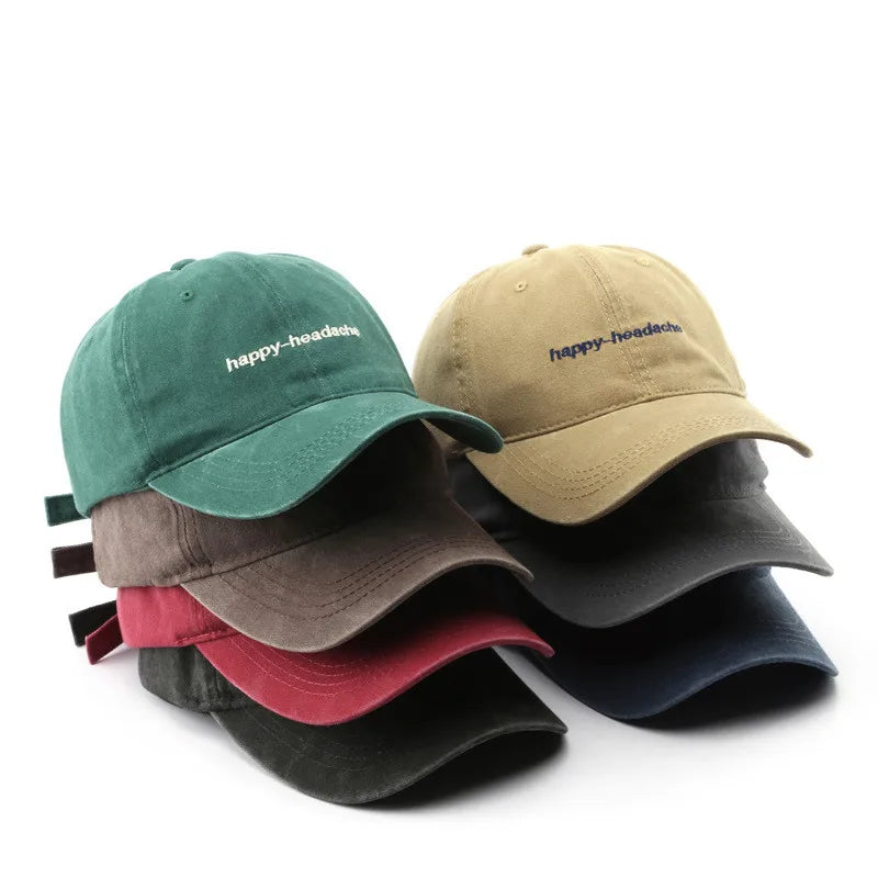 Custom Logo Washed Vintage Distressed Dad Hats Adjustable Denim Plain Cotton Baseball Jeans Caps for Men Women