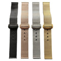 Folding Buckle Butterfly Buckle Stainless Steel Mesh Strap Band for Universal Watch