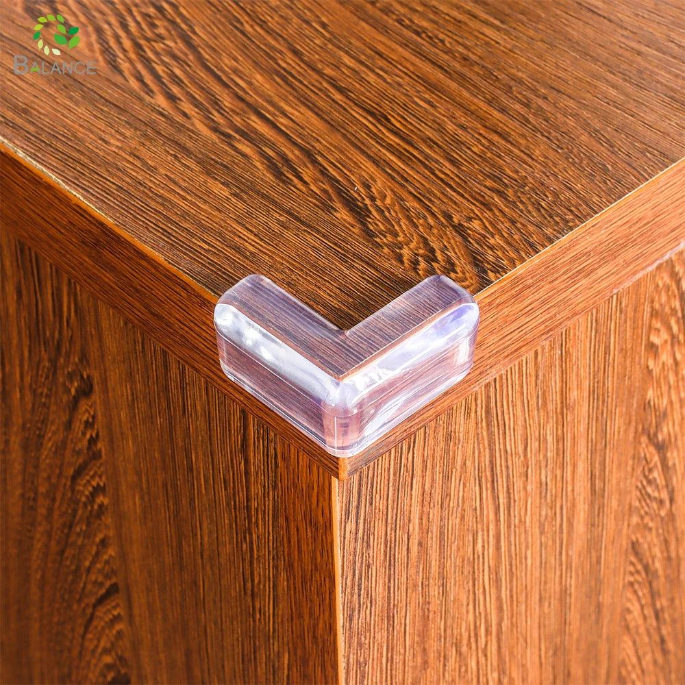 L Shape Baby Safety Corner Bumper Protector Transparent Corner Guard 4-Pack