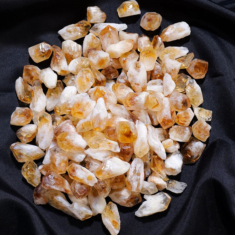 Wholesale Small Rough Citrine Quartz Gemstone Tooth Cluster Natural Crystal Crafts