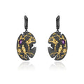 Abiding Solid Silver Earring Art Jewelry Handmade Loving Bird Tree Branch 925 Sterling Natural Amethyst Women Jewelry Earring