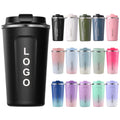 Eco Friendly 12oz 17oz Portable Stainless Steel Vacuum Coffee Cup Insulated Travel Mug With Leakproof Lid