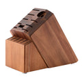 16 Holes Multi-slots Acacia Wood Kitchen Knife Block Stand Holder for Kitchen Accessories