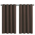 JA Ready Blackout Fabric Grommet Sound Proof Room Darkening Thermal Insulated Blackout Curtains for the Living Room Bedroom
