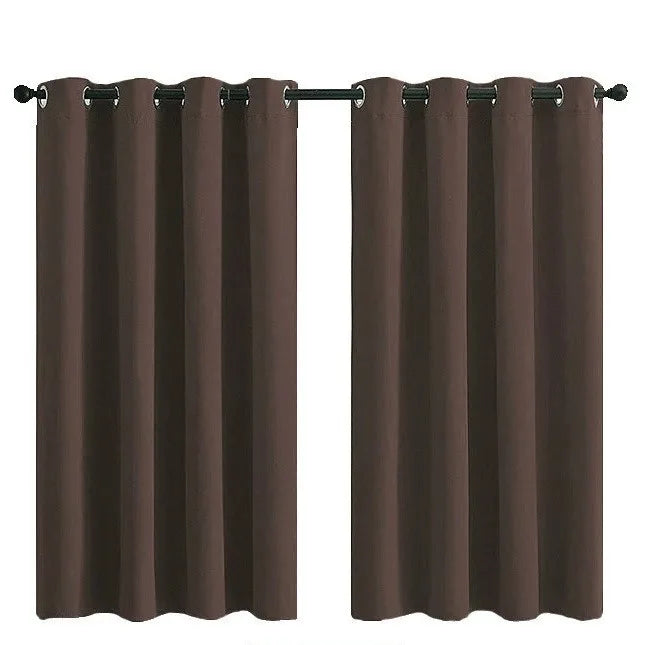 JA Ready Blackout Fabric Grommet Sound Proof Room Darkening Thermal Insulated Blackout Curtains for the Living Room Bedroom