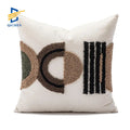 Innermor Home Decor Geometric Tufted Square Throw Pillow Case Decorative Cushion Cover
