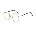 Popular Round Metal Eyeglass Frames Blue Light Blocking Glasses Diamond Face Shape Match