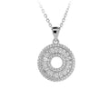 Wholesale Silver 925 Jewelry Shiny Zircon Pendants for Necklace 925 Sterling Silver Necklace