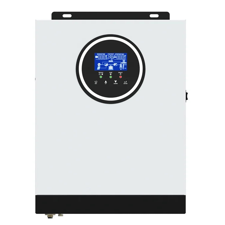 Y&H 3KW Solar Hybrid Inverter DC24V to AC230V Off-Grid Pure Sine Wave Inverter with 80A MPPT Solar Charger + AC ChargerMax PV