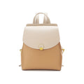 Genuine Cow Leather Small Capacity Backpack for Women Pillow Shape Zipper Hasp Closure Cotton Lining Fashion Shoulder Bag Made