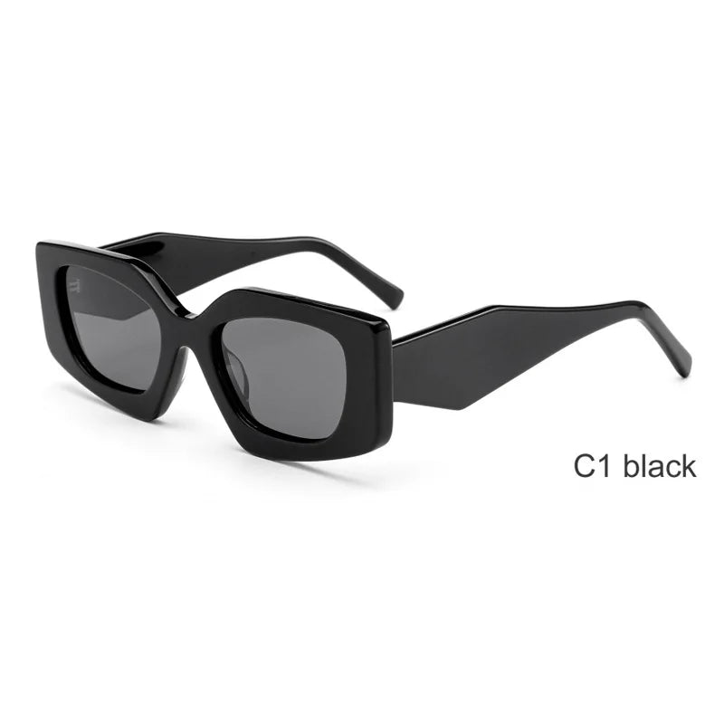 2025 Uv400 Protection Polarized Sun Glasses for Men Women Black Acetate Cat Eye Sunglasses Manufacturer