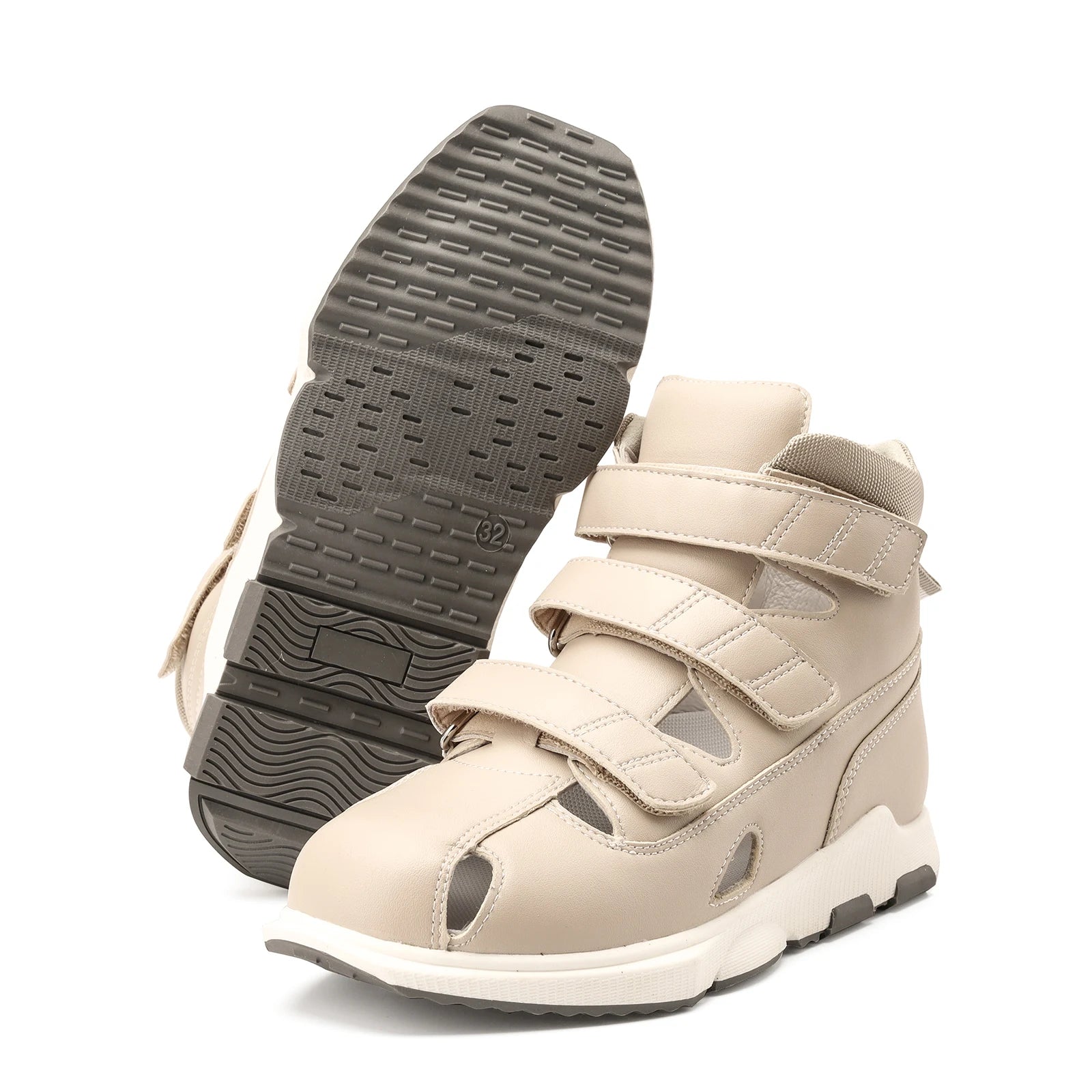 Princepard Children's Orthopedic Sandals with Summer Ankle Support Closed-Toe Corrective Shoes for Teens Breathable Feature