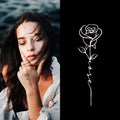 Custom Temporary Arm Tattoos Stickers Hand Flower Fake Waterproof Henna Semi-Permanent Logo Designer Tattoo Stickers