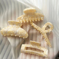 SAIYII Wholesale Custom Logo Hair Claw Clip Cellulose Acetate Large Marble Fancy Bow Hair Claw Clips for Women