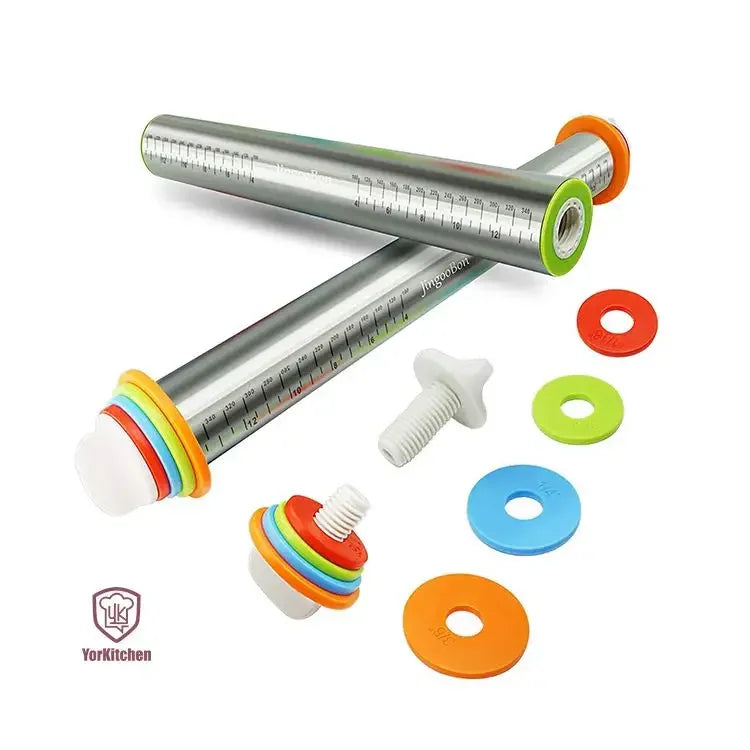Stainless Steel Pastry Rolling Pin for Baking Rolling Pin