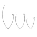 100pcs 0.8mm Line Diameter Factory Supply French Earring Components Wire Hooks Earrings Stainless Steel Earrings Fish Hooks
