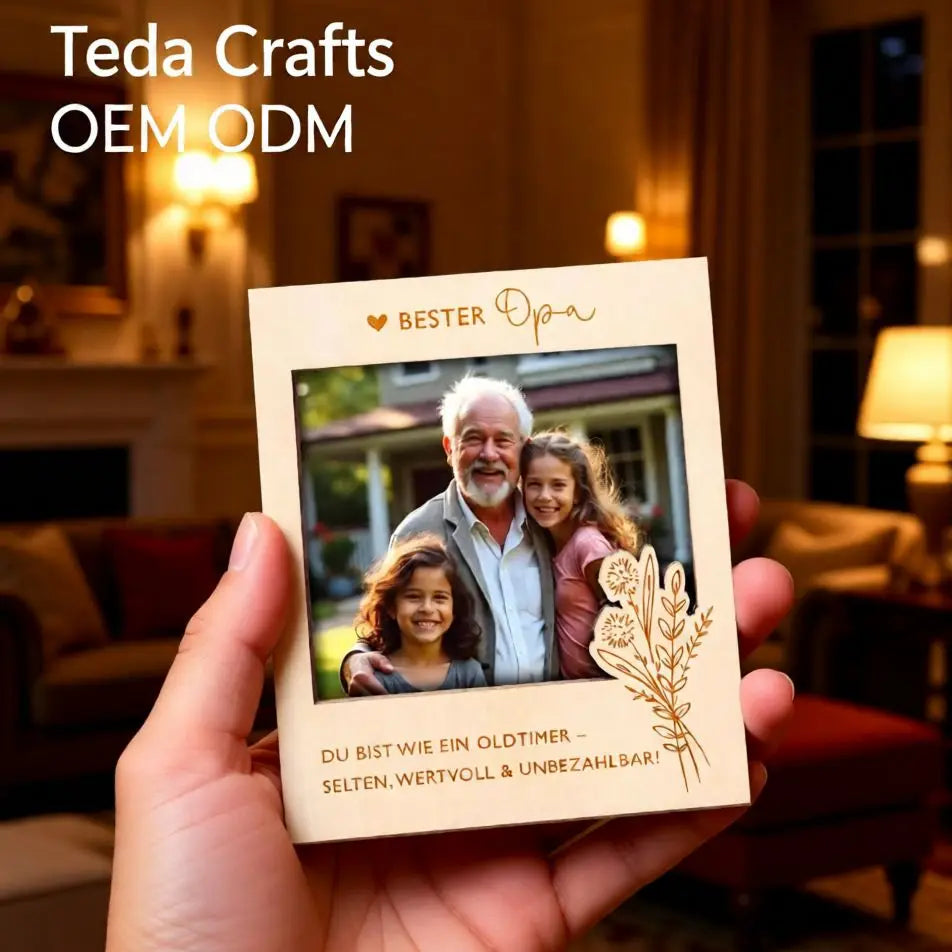 Engraving WoodCrafts Wood Photo Album Frame Would You Like to Be My My Godfather Bridesmaid Picture Pregnancy Announcement Frame