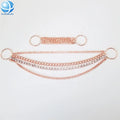 Custom Different Colors Crystal Metal Chain Bikini Accessories Body Chain Bikini Connector for Women Swimwear Bikini Accessories