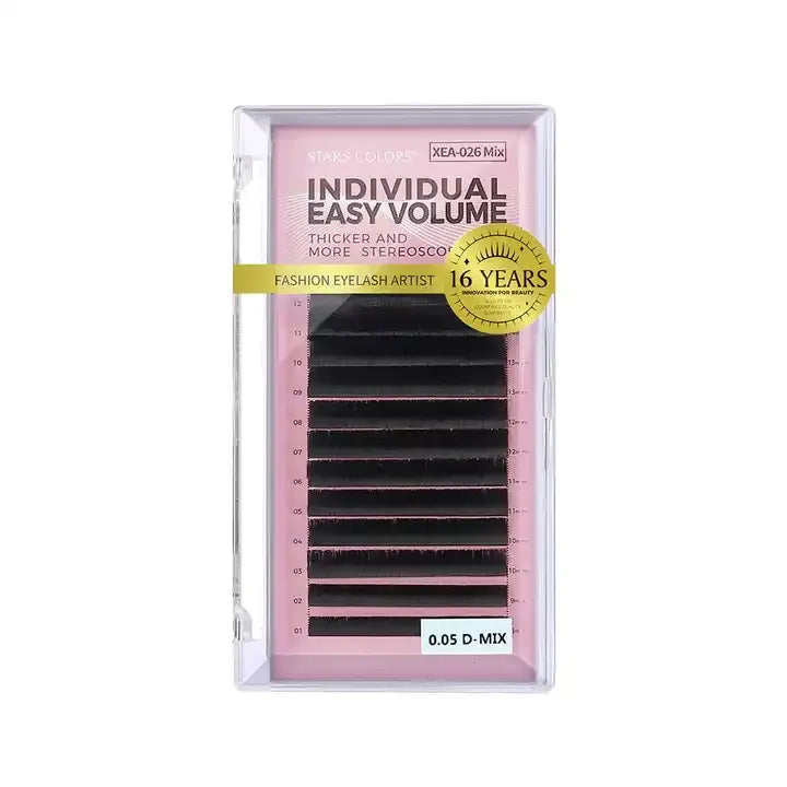 One Second Blooming Easy Fan Eyelash Extension Faux Eyelashes Curl Private Label