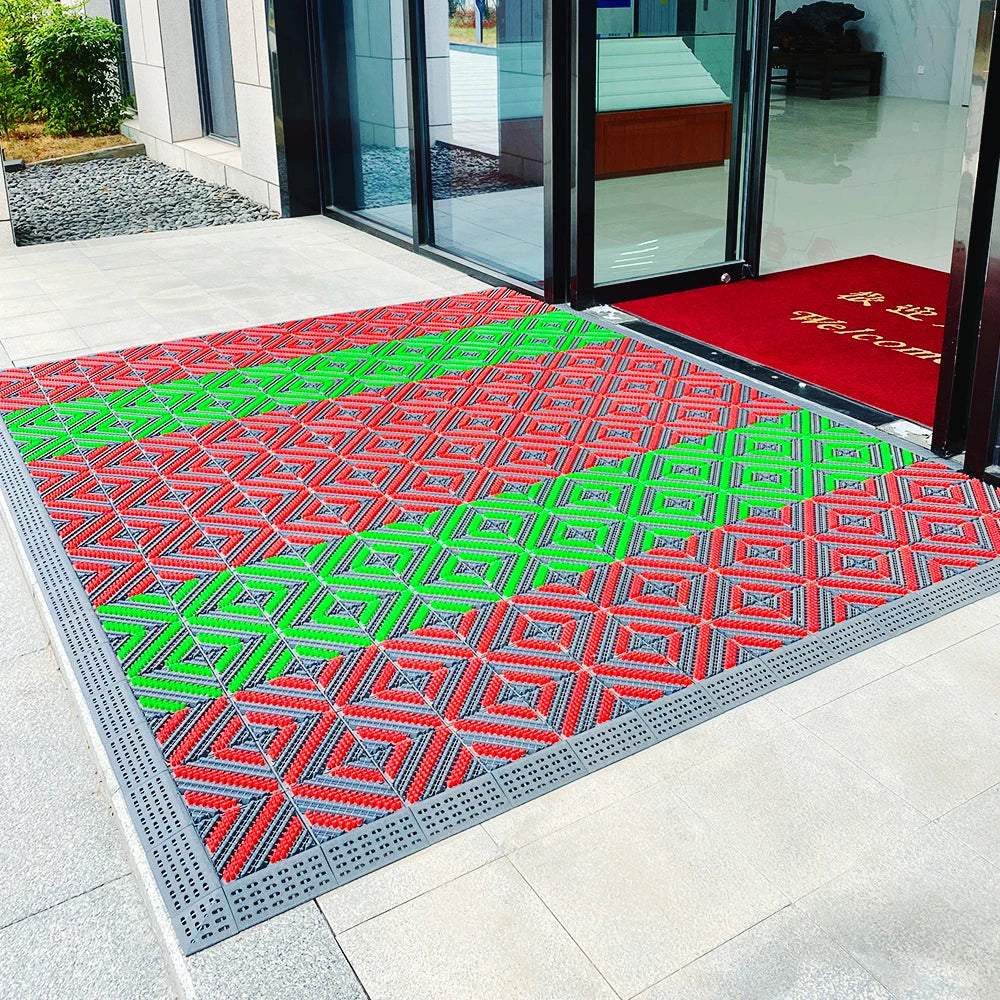 Modern Luxury Anti-Dust Interlocking Floor Mat Custom Size Waterproof and Washable for Commercial Outdoor Use Factory Direct