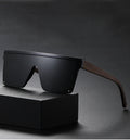 62622 New Fashion Big Frame Bamboo Wood Sunglasses Trend Vintage Comfortable TAC Handmade Polarized Sunglasses Wholesale
