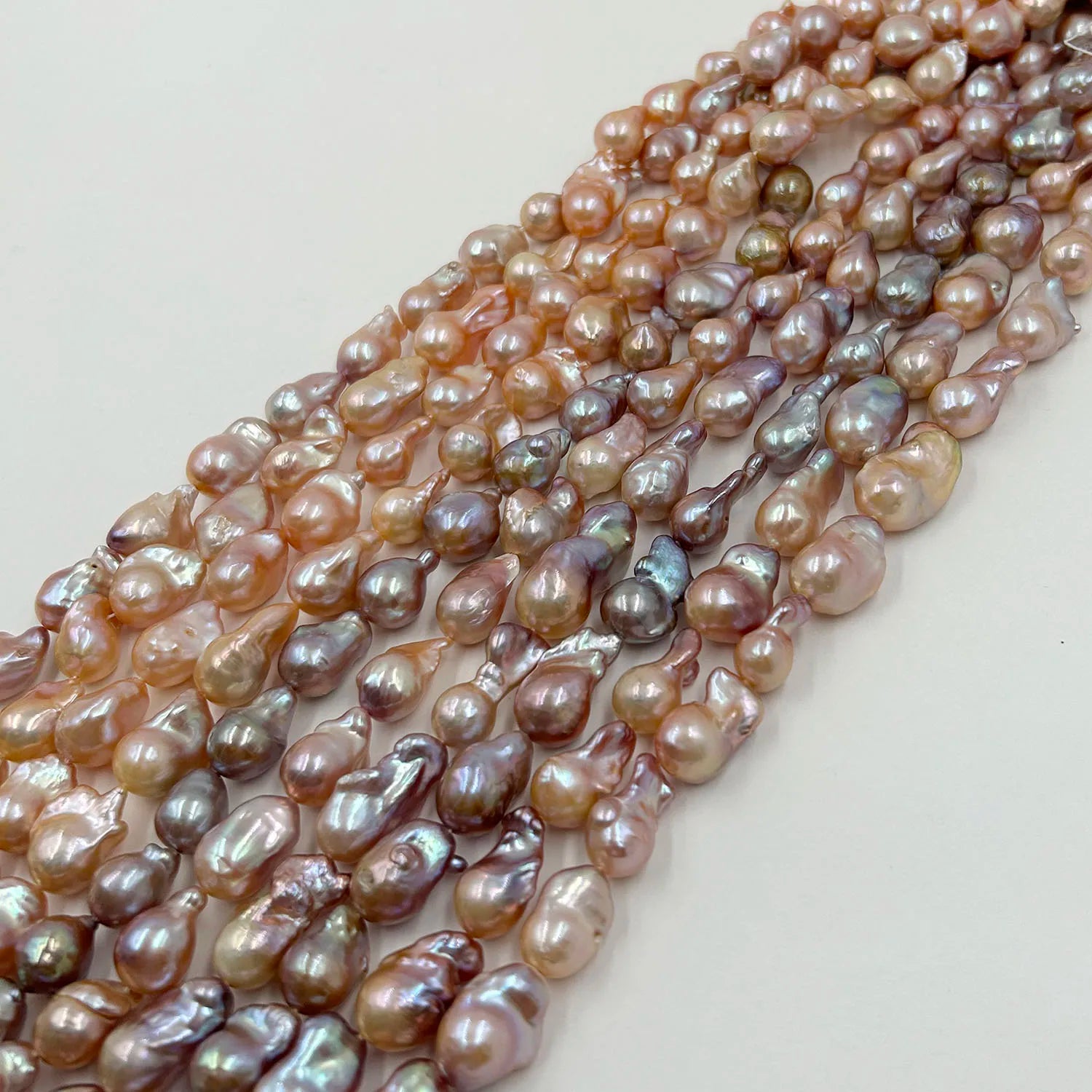 AA+ Grade Nice Natural Baroque Freshwater Pearl Strand 11-14mm Width High-Luster Purple Color Wholesale Price Loose Pearls