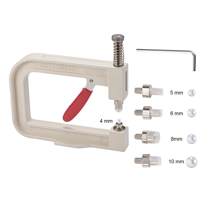 Manual Installation Pearl Machine Non-porous Pearl 4/5/6/8/10 mm Size Rivet Mold Four-Claw Nail Tool Leather Rivets