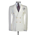 Two Piece Business Plus Size Tuxedos Mens Pants Suits Double Breasted Groom Wedding Prom Party Blazer Overcoat Jacket Trousers
