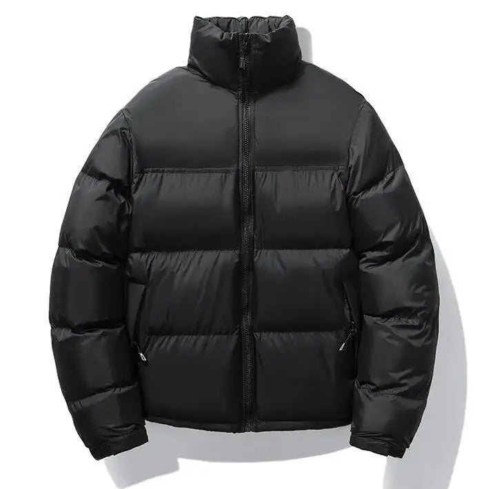 Custom Logo Thick Down Jackets Men Winter Zip Waterproof Puffer Jacket Cotton Coat Men Winter Warm Outwear