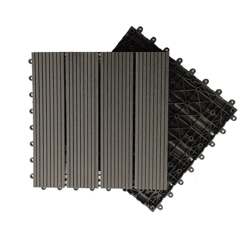 Wood Plastic Composite Outdoor Wpc Modern Luxury Vinyl Engineered Wood Decking Floors 3d Interlock Diy Deck Flooring Tiles