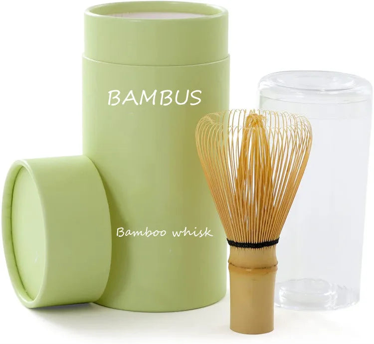 Bambus Wholesale Japan Customizable Ceremonial Tea Preparation  Traditional 100 Prong Bamboo Tea Matcha Whisk With Paper Package