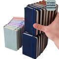 U+ Mini A7 Planner Portable 100 Sheets Pocket Waterproof PU Leather Thermal Binding Hardcover Office Style Notepad