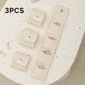 Wholesale Colorful Custom PU Leather Square Jewelry Box Bag Logo Travel Small Necklace Organizer Ring Earring Gift Jewellery Box