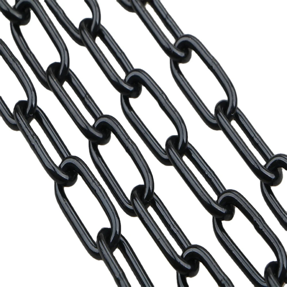 High Quality Din763 Custom Galvanized Lifting Chain 8mm Welded Structure Hot Dip Galvanized Long Link Black Iron Anchor