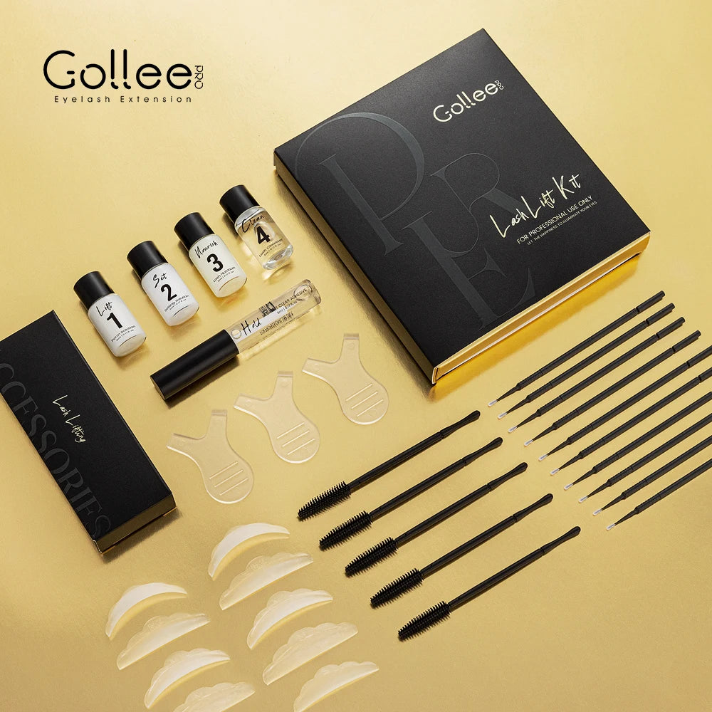 Gollee  Korea Eyelash Spa OEM ODM Hot 2 in 1 Eyelash Perming Kit Lash Lifting Adhesive Private Label Tools Keratin Lash Lift