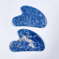 HY Private Label Custom Body Sodalite Heart Facial Scraping Massage Tool Stone Face Gua Sha