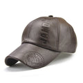 X1700  PU Genuine Leather Hats  All-match Leather Caps Men Autumn Winter Beret Hat Baker Boy Hat Visor Caps