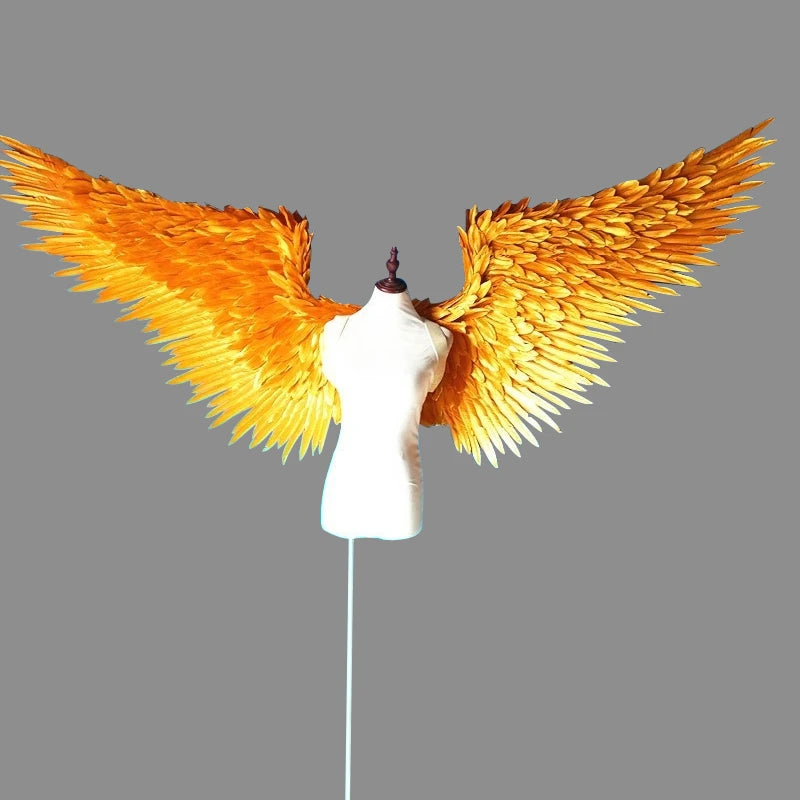 Adult Large-sized Golden Feather Angel Wing Photography Prop