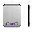 Hot Selling Stainless Steel Battery Powered Digital Kitchen Scale with Lid 5kg Capacity 1g Precision