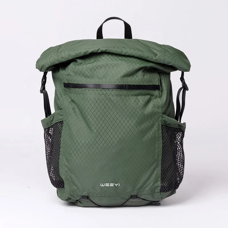 CHANGRONG Custom Men's Recycled Nylon Travel Laptop Backpack Unisex Casual Style with Polyester Lining and Zipper Closure