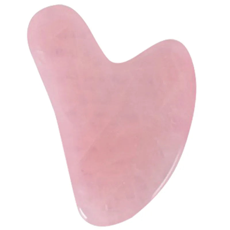 Amethyst Purple Black Obsidian Guasha Rose Quartz Pink Crystal Custom Jade Tool Gua Sha Healing Stones Massage Scraping Tool