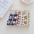 Weave Key Rings Bracelet Handmade Wrist Strap Lanyard Cute Flower Key Chain Women Boho Macrame Keychain Wristlet Keychain