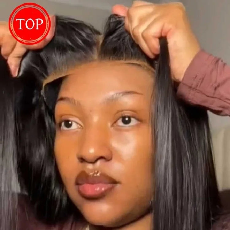 Glueless Wigs Human Hair 13x4Full Hd Transparent Lace Front Wig Natural Human Hair Wigs