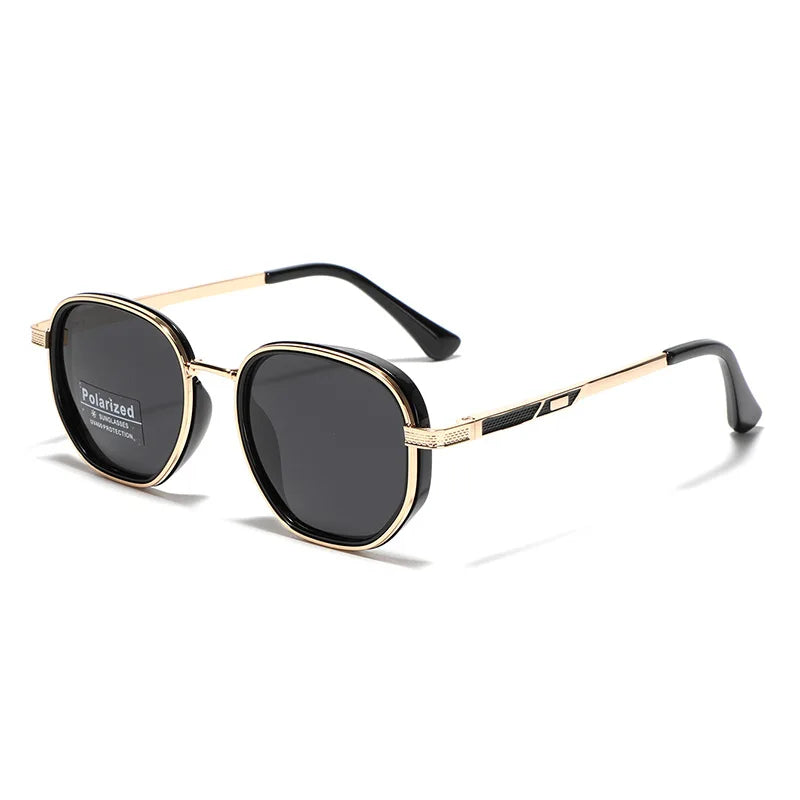 TR90 TAC Polarized Sunglasses for Men and Women Fashionable Half-Round Driver Glasses with Metal Frame and Customizable Logo