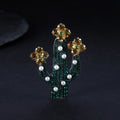C6873 Abiding Jewelry New Product 2.5mm White Fresh Water Pearl Supplier Designer Inspired Women Brooch