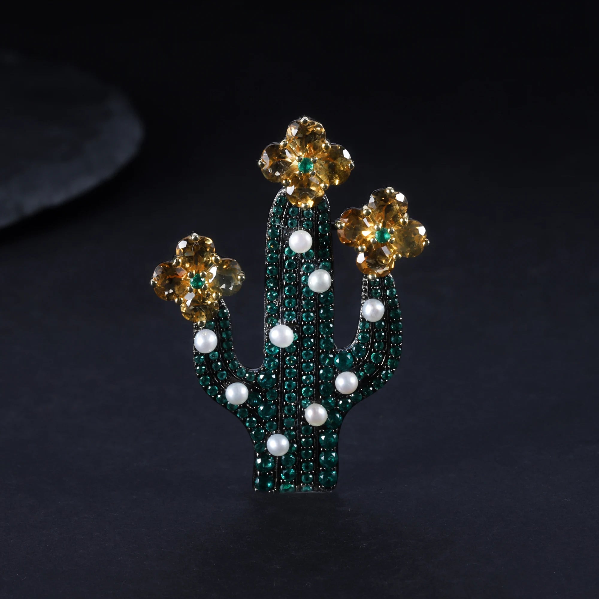 C6873 Abiding Jewelry New Product 2.5mm White Fresh Water Pearl Supplier Designer Inspired Women Brooch