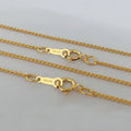 Dainty Necklace 14K Gold Filled Chain Necklace 1mm Chopin Thin Rope Chains Necklace