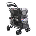 4 Wheel Luxury Jogging Travel Petstroller Carreolas Para Perros 2 Double Decker Pet Stroller for Cats Dogs