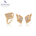 64638 Xuping Jewelry Fashion Copper 18K Gold Plated Earring and Ring Two Piece Set Women Jewelry Set