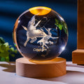 Practical Hot Sale Twelve Constellations Business Crystal Ball-Feng Shui Durable Custom Logo for Home & Office Decoration